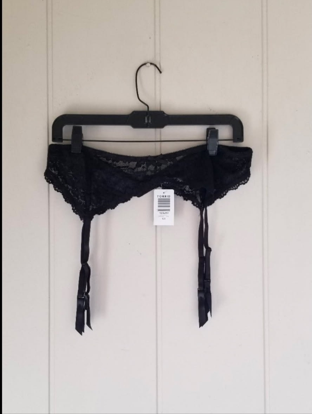 Torrid Black Lace Garter Belt Sz 1/2 Cottagecore